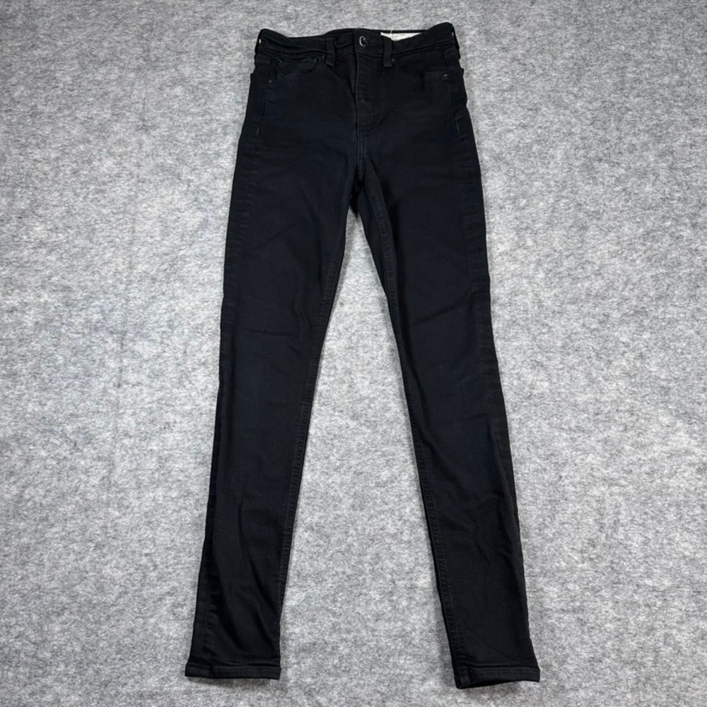 Rag &‎ Bone Nina High-Rise Skinny Jeans Womens 26 Black Excellent WDD21S2664N5BL